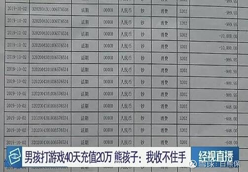 13岁男孩1个月花光全家4.3万积蓄